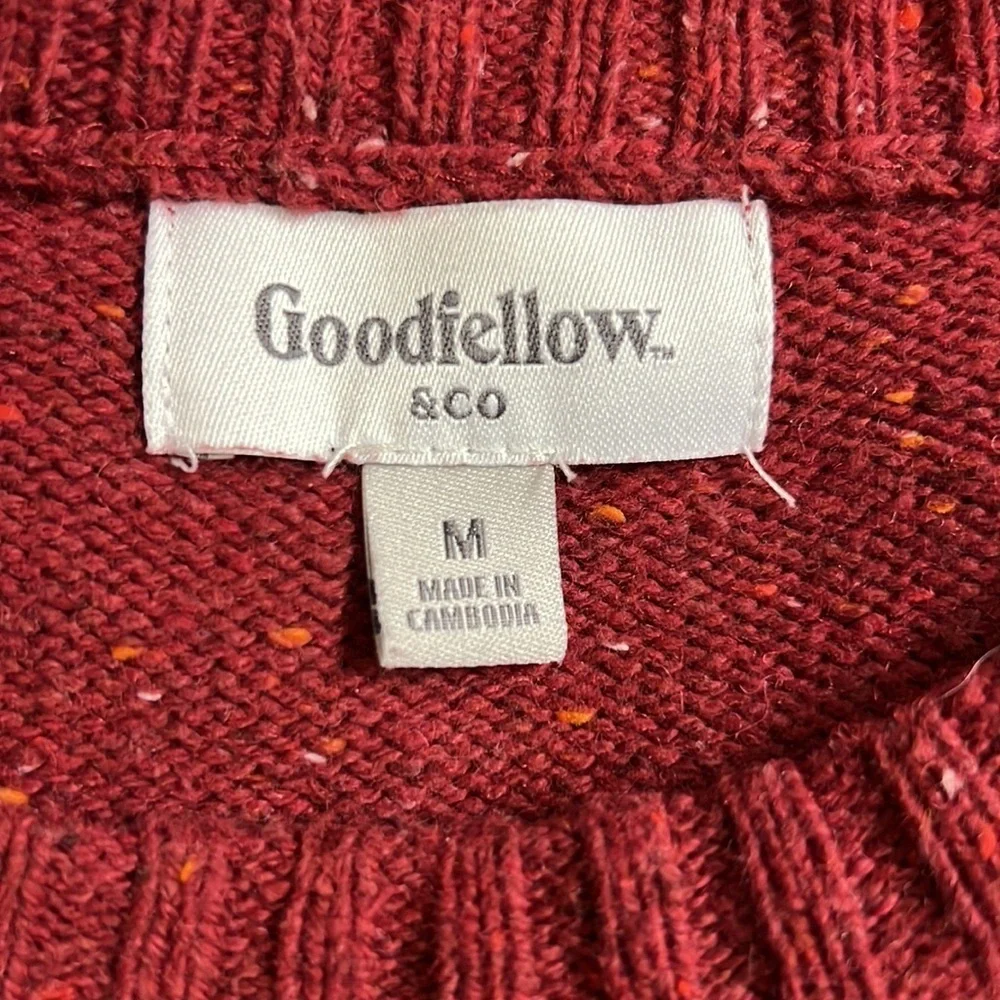 SOLD MERCARI Goodfellow & Co. Fair Isle Sweater Maroon Medium - Picture 8 of 10